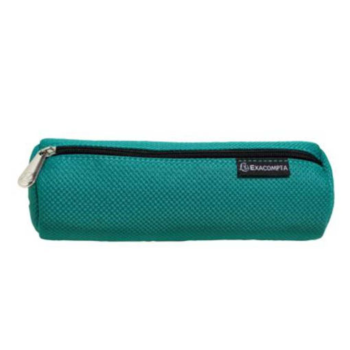 Picture of EXACOMPTA MESH ROUND PENCIL CASE GREEN